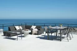 JUTLANDIA Loungesoffa UHRE 6-sits M. Grå Allväders -Utemöbler affär 202122