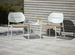 JUTLANDIA Loungestol NAKKENSHUSE Vit -Utemöbler affär 203915